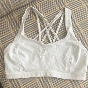 Women's Lululemon White Sports Bra Size 10